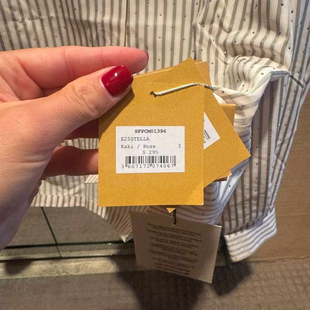 Sandro Striped Rhinestone Shirt - Picture 3 of 3